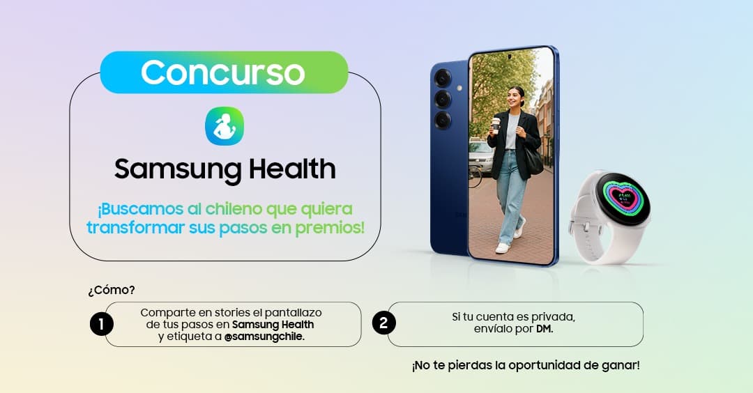 Samsung mantiene abierto el Desafío Nacional de Pasos con premios Galaxy S25 y Watch Ultra