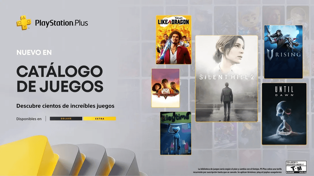 PlayStation Plus agrega Silent Hill 2, Until Dawn y Poppy Playtime en octubre